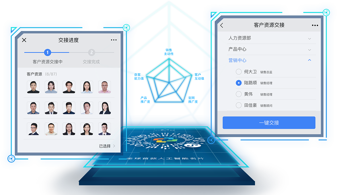 智能名片+小程序   连接微信十亿用户_BOSS雷达